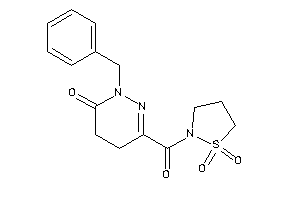 2-benzyl-6-(1,1-diketo-1,2-thiazolidine-2-carbonyl)-4,5-dihydropyridazin-3-one