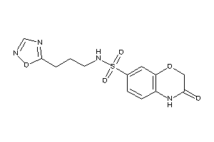 3-keto-N-[3-(1,2,4-oxadiazol-5-yl)propyl]-4H-1,4-benzoxazine-7-sulfonamide