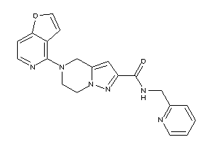 5-furo[3,2-c]pyridin-4-yl-N-(2-pyridylmethyl)-6,7-dihydro-4H-pyrazolo[1,5-a]pyrazine-2-carboxamide