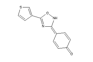 Image of 4-[5-(3-thienyl)-1,2,4-oxadiazol-3-ylidene]cyclohexa-2,5-dien-1-one