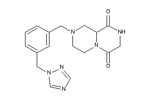 2-[3-(1,2,4-triazol-1-ylmethyl)benzyl]-1,3,4,7,8,9a-hexahydropyrazino[1,2-a]pyrazine-6,9-quinone