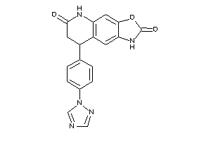 Image of 8-[4-(1,2,4-triazol-1-yl)phenyl]-1,5,7,8-tetrahydrooxazolo[4,5-g]quinoline-2,6-quinone