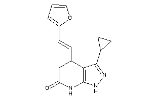 3-cyclopropyl-4-[2-(2-furyl)vinyl]-1,4,5,7-tetrahydropyrazolo[3,4-b]pyridin-6-one