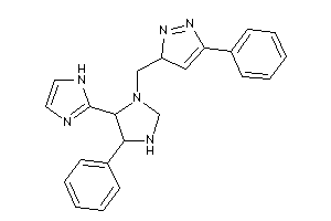 3-[[5-(1H-imidazol-2-yl)-4-phenyl-imidazolidin-1-yl]methyl]-5-phenyl-3H-pyrazole