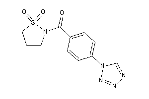 Image of (1,1-diketo-1,2-thiazolidin-2-yl)-[4-(tetrazol-1-yl)phenyl]methanone