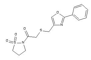 1-(1,1-diketo-1,2-thiazolidin-2-yl)-2-[(2-phenyloxazol-4-yl)methylthio]ethanone