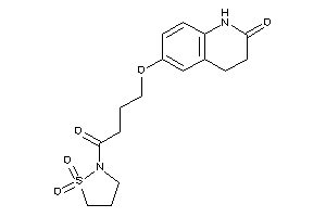 6-[4-(1,1-diketo-1,2-thiazolidin-2-yl)-4-keto-butoxy]-3,4-dihydrocarbostyril