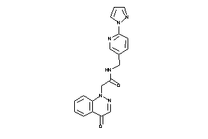 2-(4-ketocinnolin-1-yl)-N-[(6-pyrazol-1-yl-3-pyridyl)methyl]acetamide