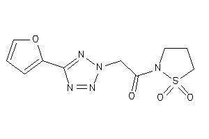 1-(1,1-diketo-1,2-thiazolidin-2-yl)-2-[5-(2-furyl)tetrazol-2-yl]ethanone
