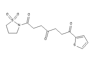 1-(1,1-diketo-1,2-thiazolidin-2-yl)-7-(2-thienyl)heptane-1,4,7-trione