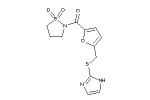 (1,1-diketo-1,2-thiazolidin-2-yl)-[5-[(1H-imidazol-2-ylthio)methyl]-2-furyl]methanone