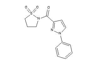 Image of (1,1-diketo-1,2-thiazolidin-2-yl)-(1-phenylpyrazol-3-yl)methanone