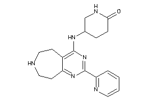 5-[[2-(2-pyridyl)-6,7,8,9-tetrahydro-5H-pyrimido[4,5-d]azepin-4-yl]amino]-2-piperidone