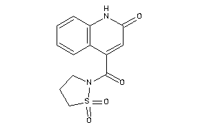 Image of 4-(1,1-diketo-1,2-thiazolidine-2-carbonyl)carbostyril