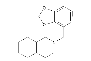 2-(1,3-benzodioxol-4-ylmethyl)-3,4,4a,5,6,7,8,8a-octahydro-1H-isoquinoline