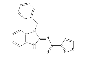 N-(3-benzyl-1H-benzimidazol-2-ylidene)isoxazole-3-carboxamide