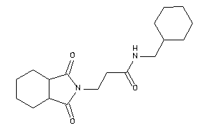 N-(cyclohexylmethyl)-3-(1,3-diketo-3a,4,5,6,7,7a-hexahydroisoindol-2-yl)propionamide