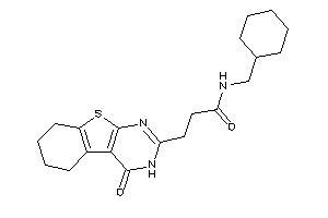 N-(cyclohexylmethyl)-3-(4-keto-5,6,7,8-tetrahydro-3H-benzothiopheno[2,3-d]pyrimidin-2-yl)propionamide