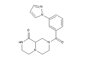 2-(3-pyrazol-1-ylbenzoyl)-3,4,6,7,8,9a-hexahydro-1H-pyrazino[1,2-a]pyrazin-9-one