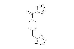 Image of [4-(4,5-dihydro-3H-1,2,4-triazol-3-ylmethyl)piperidino]-(4H-pyrazol-4-yl)methanone