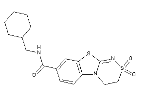 Image of N-(cyclohexylmethyl)-2,2-diketo-3,4-dihydro-[1,2,4]thiadiazino[3,4-b][1,3]benzothiazole-8-carboxamide