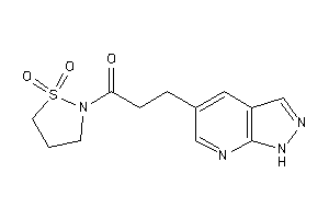 1-(1,1-diketo-1,2-thiazolidin-2-yl)-3-(1H-pyrazolo[3,4-b]pyridin-5-yl)propan-1-one