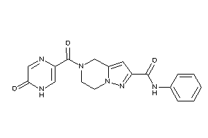 5-(6-keto-1H-pyrazine-3-carbonyl)-N-phenyl-6,7-dihydro-4H-pyrazolo[1,5-a]pyrazine-2-carboxamide