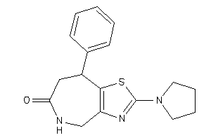 Image of 8-phenyl-2-pyrrolidino-4,5,7,8-tetrahydrothiazolo[4,5-c]azepin-6-one