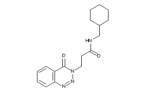 N-(cyclohexylmethyl)-3-(4-keto-1,2,3-benzotriazin-3-yl)propionamide