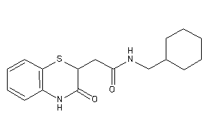 N-(cyclohexylmethyl)-2-(3-keto-4H-1,4-benzothiazin-2-yl)acetamide