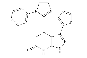 3-(2-furyl)-4-(1-phenylimidazol-2-yl)-1,4,5,7-tetrahydropyrazolo[3,4-b]pyridin-6-one