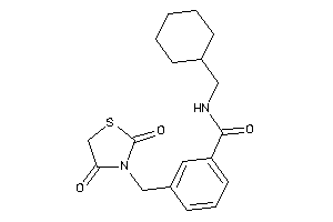 N-(cyclohexylmethyl)-3-[(2,4-diketothiazolidin-3-yl)methyl]benzamide