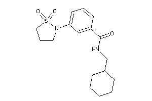 N-(cyclohexylmethyl)-3-(1,1-diketo-1,2-thiazolidin-2-yl)benzamide