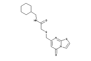 Image of N-(cyclohexylmethyl)-2-[(5-ketothiazolo[3,2-a]pyrimidin-7-yl)methylthio]acetamide