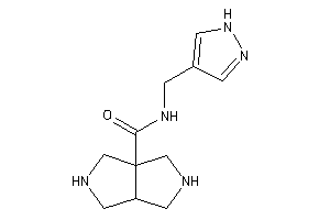 N-(1H-pyrazol-4-ylmethyl)-2,3,3a,4,5,6-hexahydro-1H-pyrrolo[3,4-c]pyrrole-6a-carboxamide