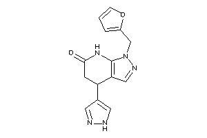 Image of 1-(2-furfuryl)-4-(1H-pyrazol-4-yl)-5,7-dihydro-4H-pyrazolo[3,4-b]pyridin-6-one