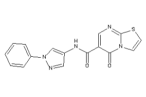 5-keto-N-(1-phenylpyrazol-4-yl)thiazolo[3,2-a]pyrimidine-6-carboxamide