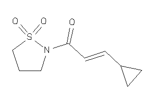 Image of 3-cyclopropyl-1-(1,1-diketo-1,2-thiazolidin-2-yl)prop-2-en-1-one