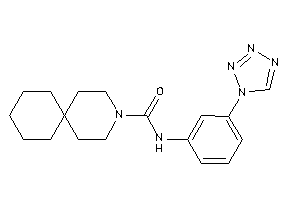 N-[3-(tetrazol-1-yl)phenyl]-3-azaspiro[5.5]undecane-3-carboxamide