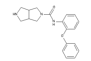 N-(2-phenoxyphenyl)-3,3a,4,5,6,6a-hexahydro-1H-pyrrolo[3,4-c]pyrrole-2-carboxamide