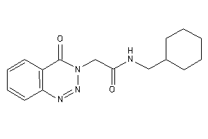 N-(cyclohexylmethyl)-2-(4-keto-1,2,3-benzotriazin-3-yl)acetamide