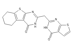 2-[(4-keto-3H-thieno[2,3-d]pyrimidin-2-yl)methyl]-5,6,7,8-tetrahydro-3H-benzothiopheno[2,3-d]pyrimidin-4-one