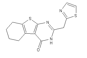 2-(thiazol-2-ylmethyl)-5,6,7,8-tetrahydro-3H-benzothiopheno[2,3-d]pyrimidin-4-one