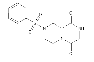 2-besyl-1,3,4,7,8,9a-hexahydropyrazino[1,2-a]pyrazine-6,9-quinone