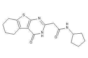 N-cyclopentyl-2-(4-keto-5,6,7,8-tetrahydro-3H-benzothiopheno[2,3-d]pyrimidin-2-yl)acetamide