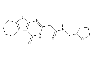 2-(4-keto-5,6,7,8-tetrahydro-3H-benzothiopheno[2,3-d]pyrimidin-2-yl)-N-(tetrahydrofurfuryl)acetamide