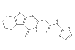 2-(4-keto-5,6,7,8-tetrahydro-3H-benzothiopheno[2,3-d]pyrimidin-2-yl)-N-thiazol-2-yl-acetamide