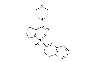 Image of [1-(3,4-dihydronaphthalen-2-ylsulfonyl)pyrrolidin-2-yl]-thiomorpholino-methanone