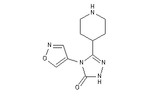 4-isoxazol-4-yl-3-(4-piperidyl)-1H-1,2,4-triazol-5-one