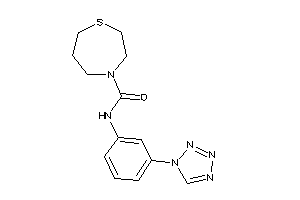 N-[3-(tetrazol-1-yl)phenyl]-1,4-thiazepane-4-carboxamide